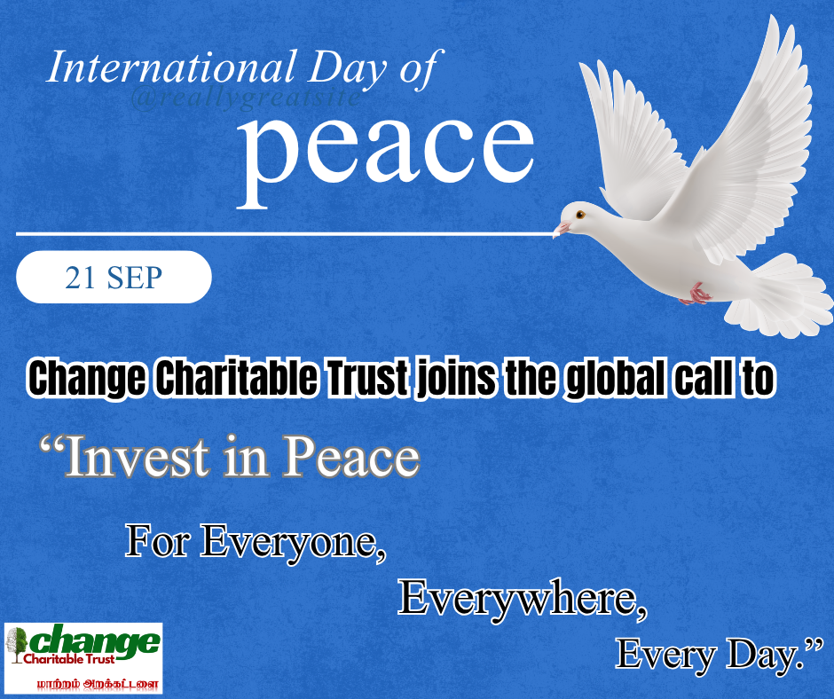 Intranational Day of Peace: Invest in Peace - For Everyone - Everywhere - Everyday