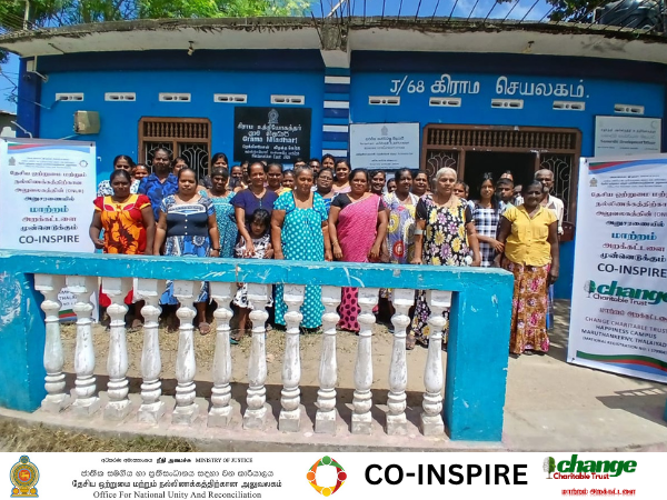 A  project orientation meeting in the Reclamation East GN Division (J/68) within the Jaffna Divisional Secretariat Division